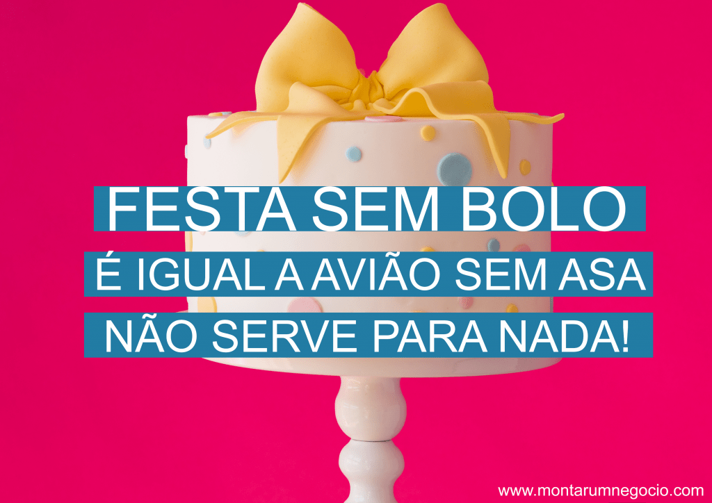 frases para divulgação de bolos