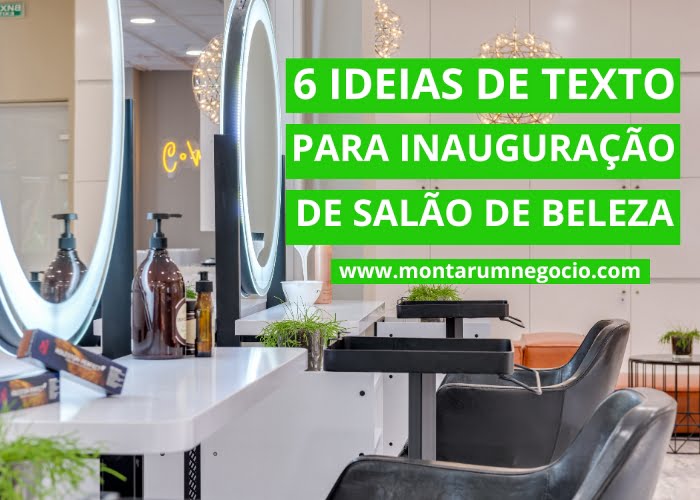 texto de inauguração de salão de beleza