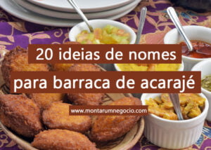 nomes para barraca de acarajé