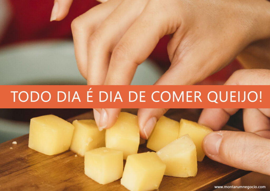 anúncio de venda de queijo