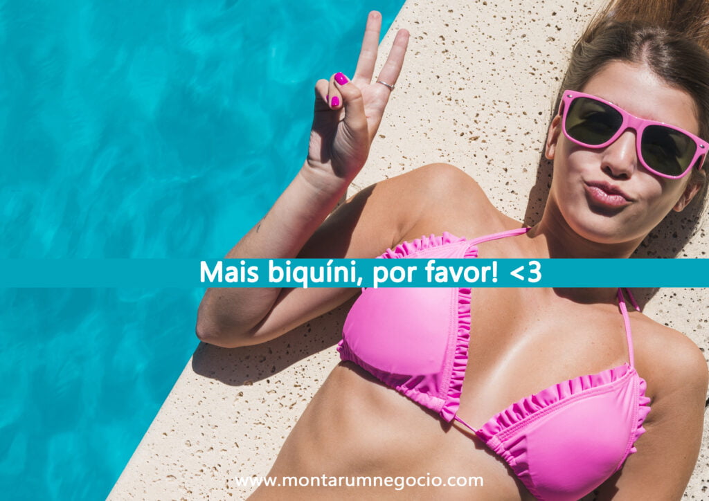 Frases para vender biquíni