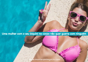 propaganda para vender biquínis