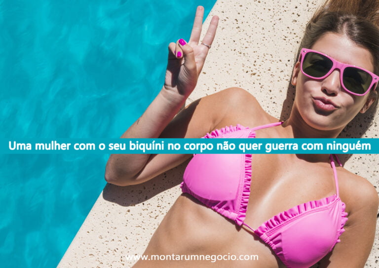 propaganda para vender biquínis