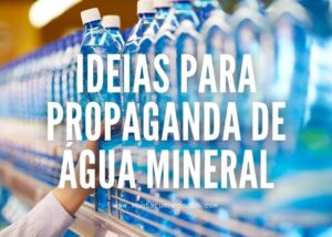 Propaganda de água mineral