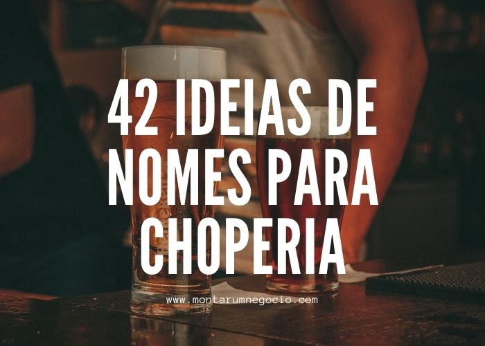 nomes para choperia