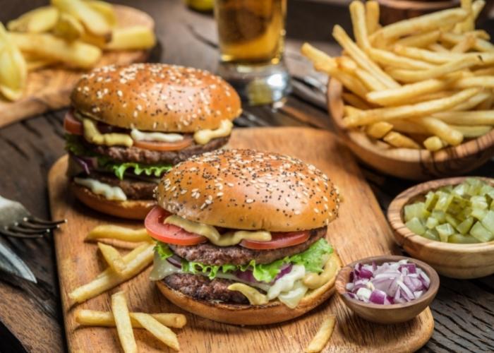 promoção de hambúrguer artesanal