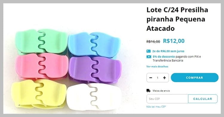 Presílias para cabelo Presílias para cabelo