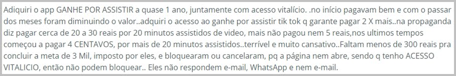 Ganhe por Assistir Reclame Aqui