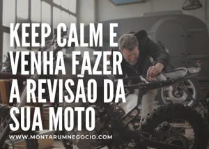 Propaganda de oficina de moto