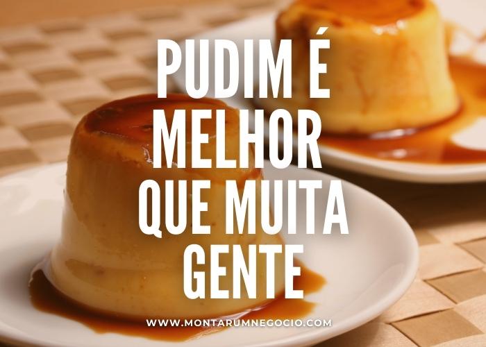 ideias de frases para propaganda de pudim
